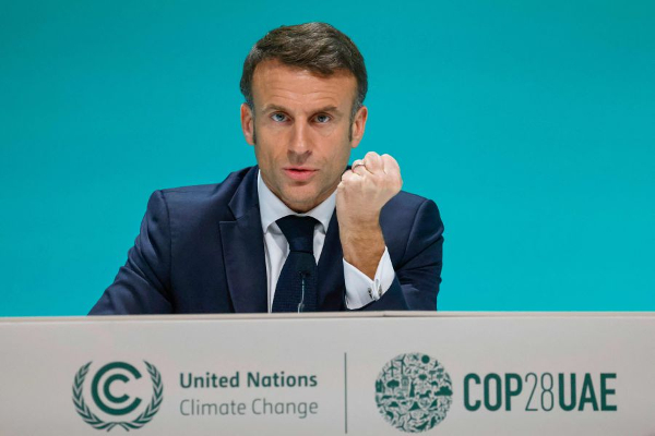 French president warns Israel at COP28 climate summit