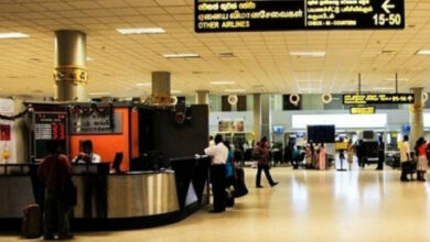 A British man has been arrested at the Katunayake International Airport for allegedly possessing several illegal arms and ammunition.