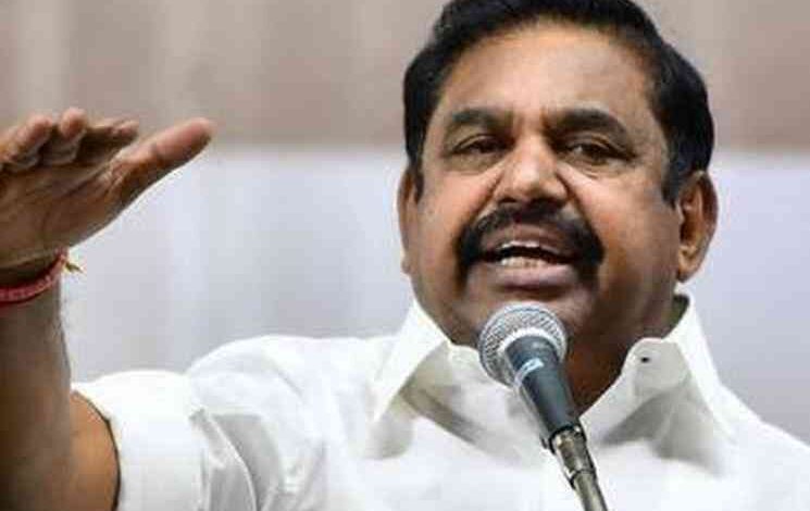 Edappadi Palaniswami accuses the government of not taking precautionary measures against floods.