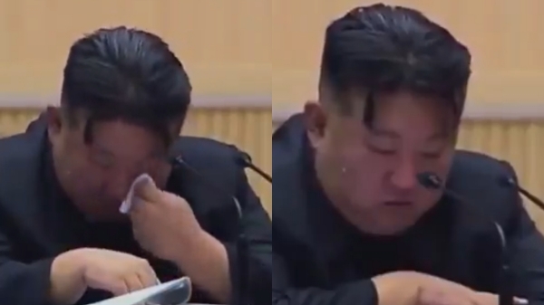 North Korean leader Kim Jong Un cried on stage
