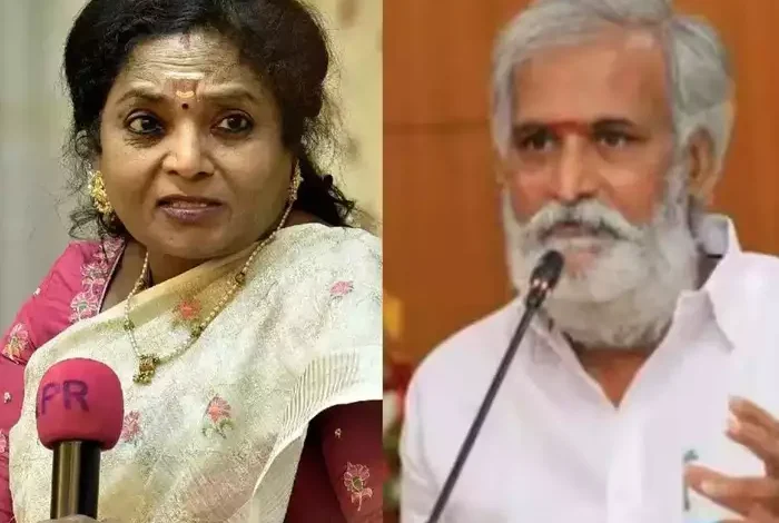 minister Sekar babu reply to tamilisai