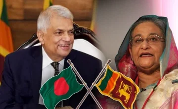 President Ranil Wickremesinghe has congratulated Sheikh Hasina on her re-election as the Prime Minister of Bangladesh after winning the parliamentary election