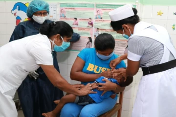 In Sri Lanka, the measles vaccination program for children will be carried out every Saturday for the next three weeks, Health Secretary Palitha Mahipala has said.