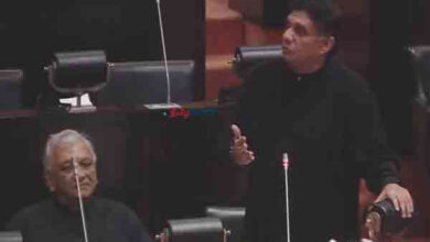 The opposition came to parliament in black clothes