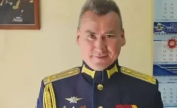 The Russian commander died after stepping on a landmine