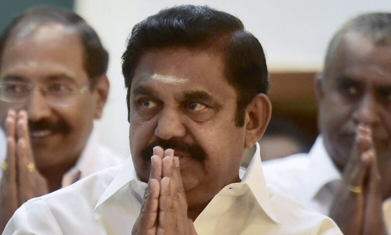 Edappadi Palaniswami requested party members to bring only books if they come to see him