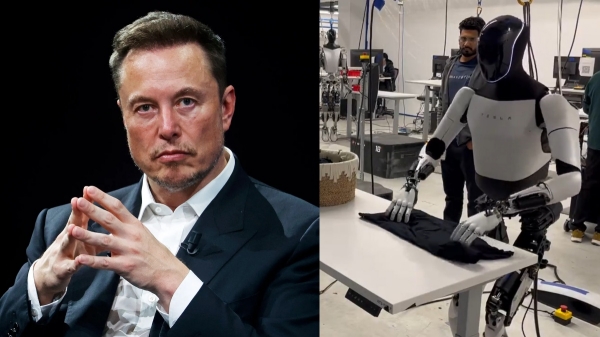 Elon Musk's robot that folds clothes